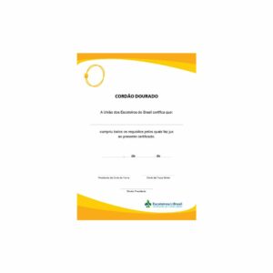 Certificado de Cordão Dourado
