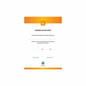 Certificado de Insígnia da Boa Ação - Ramo Lobinho