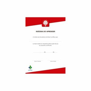 Certificado Insígnia do Aprender Ramo Pioneiro