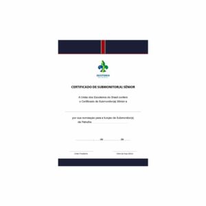 Certificado de Submonitor(a) Sênior