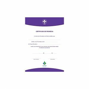 Certificado de Promessa Escoteira