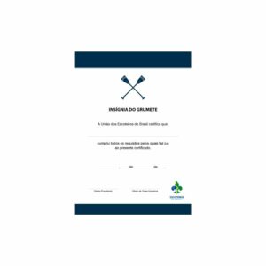 Certificado de Insígnia Grumete - Ramo Escoteiro